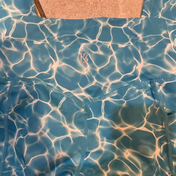 Buff Bunny Limitless Leggings Reflection Aqua Print XS Pockets Buffbunny - Picture 8 of 9